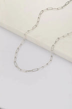 Ruby (Charm) Necklace - Silver