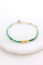 Emma Bracelet - Olive/Gold