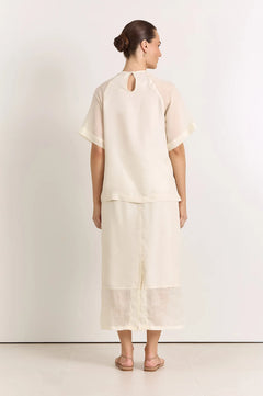 Dakota Raglan Sleeve Top - Cream