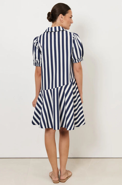 Asymmetric Drop Waist Dress