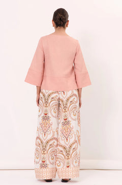 Phoenix Linen Top - Pink