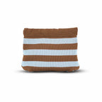 Dumpling Pouch - Sky Blue/Chocolate