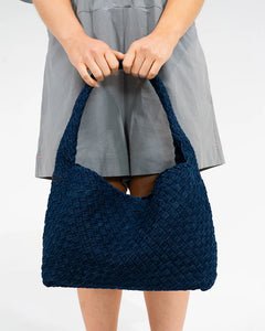 Arcadia Tote - Dark Denim Plait