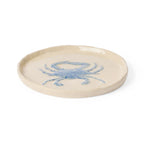 Crab Blue Glazed Plate