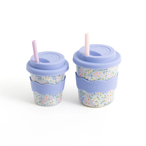 Blue Floral Kids Keep Cup