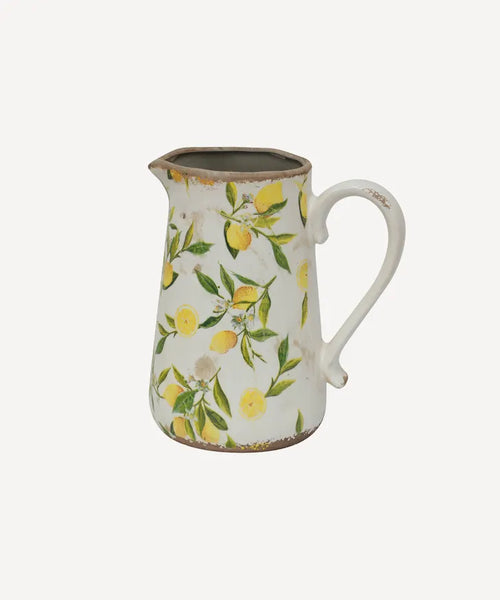 Botanical Lemon Jug - Tall