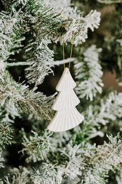 White Ceramic Tree Decoration
