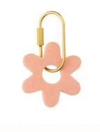 Kip Resin Flower Key Ring - Peach