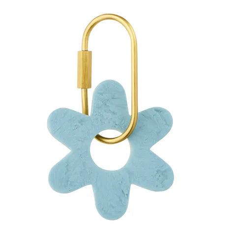 Kip Resin Flower Key Ring - Sky