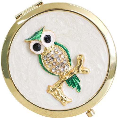 Compact Mirror - Owl