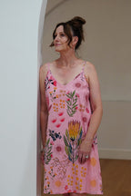 Protea Slip Dress - Soft Pink