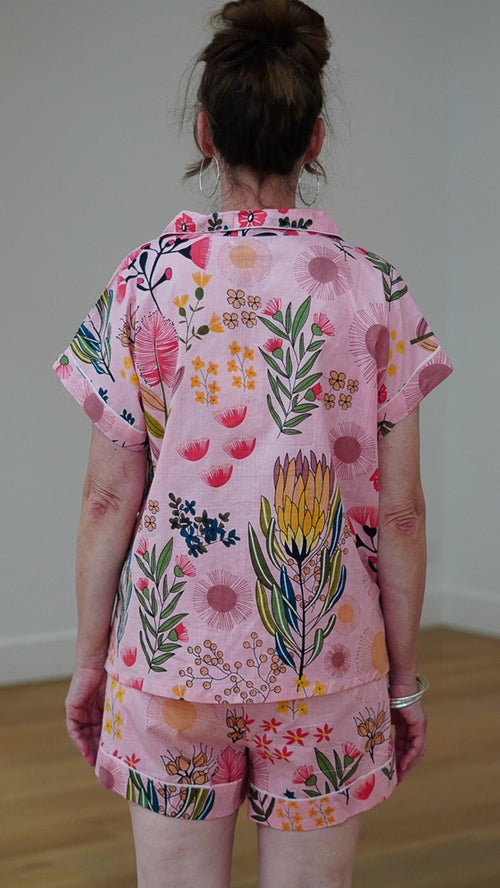 Protea Short PJ Set - Soft Pink