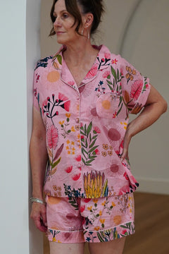 Protea Short PJ Set - Soft Pink