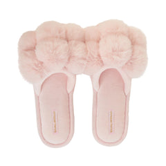 Pom Pom Slippers - Pink Quartz
