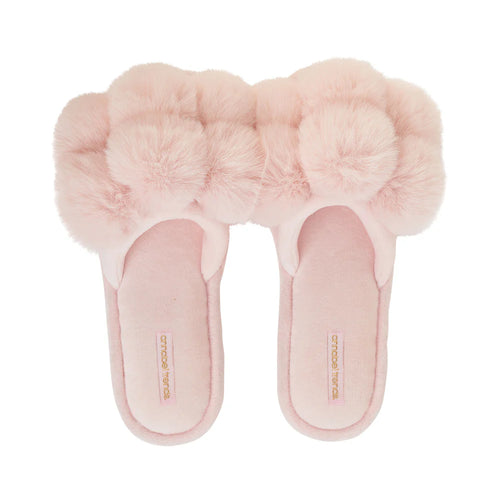 Pom Pom Slippers - Pink Quartz