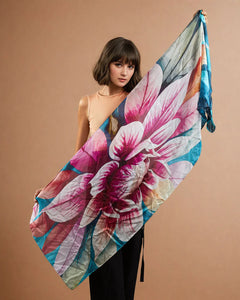 Daisy Silk Scarf