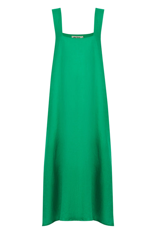 Halcyon Tank Dress - Emerald