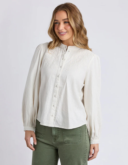 Eleanor Top - Vintage White