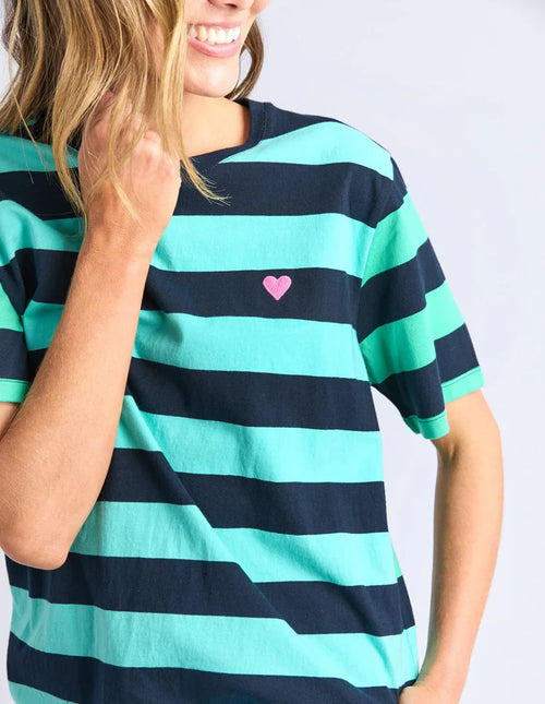 Eden Stripe Tee - Blue/Green
