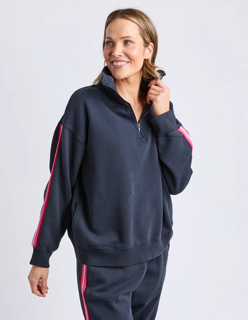 Lover 1/4 Zip Jumper - Navy