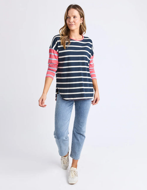 Marta Strip Long Sleeve Tee
