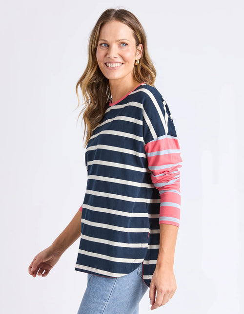 Marta Strip Long Sleeve Tee