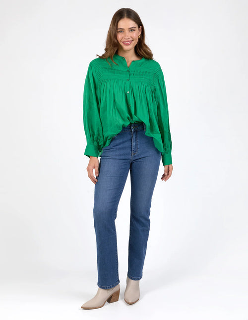 Montana Blouse - Pine Green