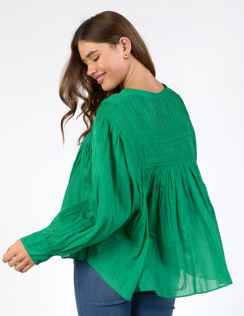 Montana Blouse - Pine Green