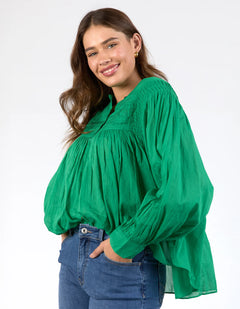 Montana Blouse - Pine Green