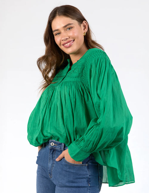 Montana Blouse - Pine Green