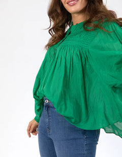 Montana Blouse - Pine Green