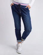 Melody Denim Jogger - Dark Blue
