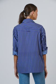 Boyfriend Shirt - Rayure Marine