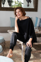 Cashmere Topper - Ebony