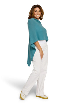 Cashmere Topper - Retro Blue