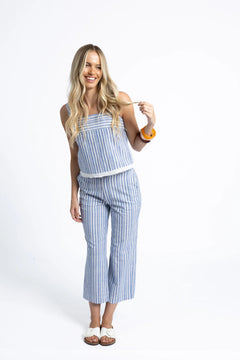 Eve Pant - Blue/White Stripe