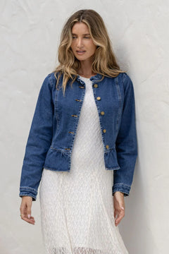 Frill Denim Jacket