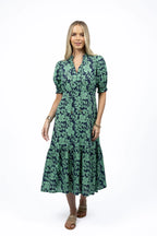Fleur Dress - Navy/Mint Floral