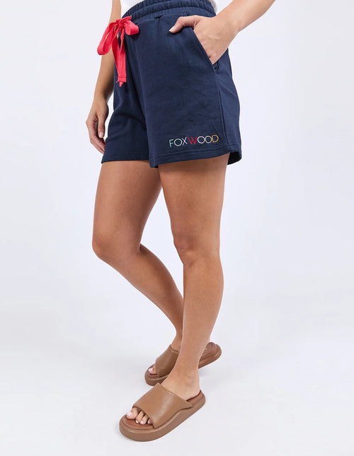 Simplified Confetti Shorts - Navy