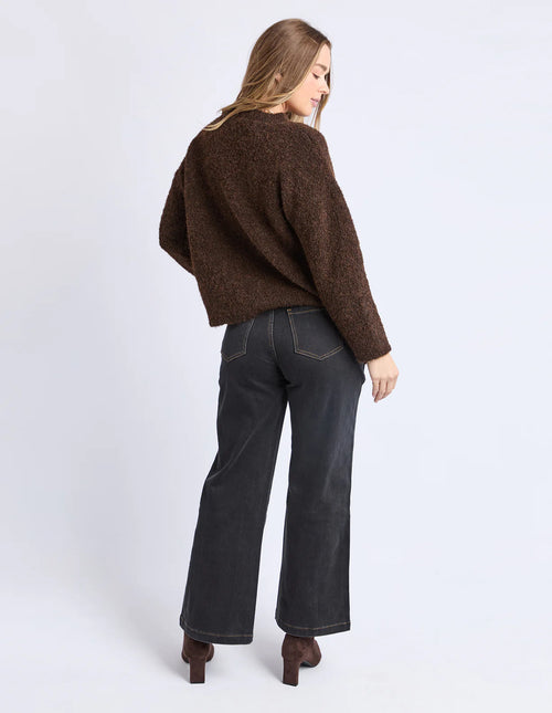Flint Knit Crew - Coffee