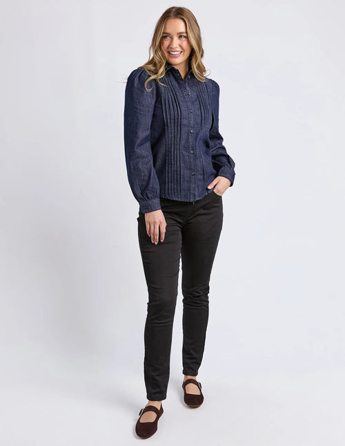 Poppy Shirt - Indigo