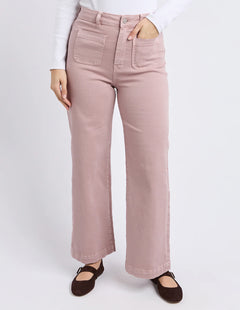 Sarah Wide Leg Jean - Woodrose