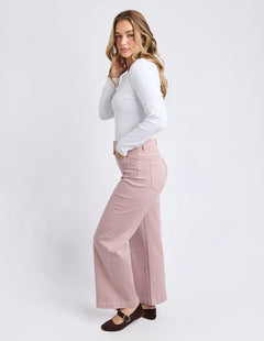 Sarah Wide Leg Jean - Woodrose