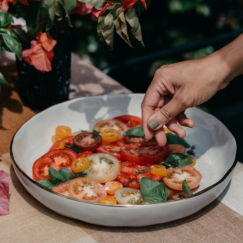 French Grey Salad Bowl