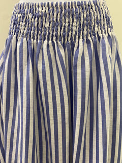 Lulu Skirt - Cornflour Stripe