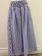 Lulu Skirt - Cornflour Stripe