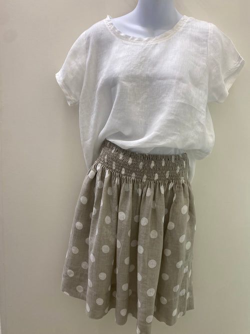Zoe Skirt - Natural Spot