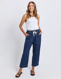 Greta Slim Leg Pant - Denim