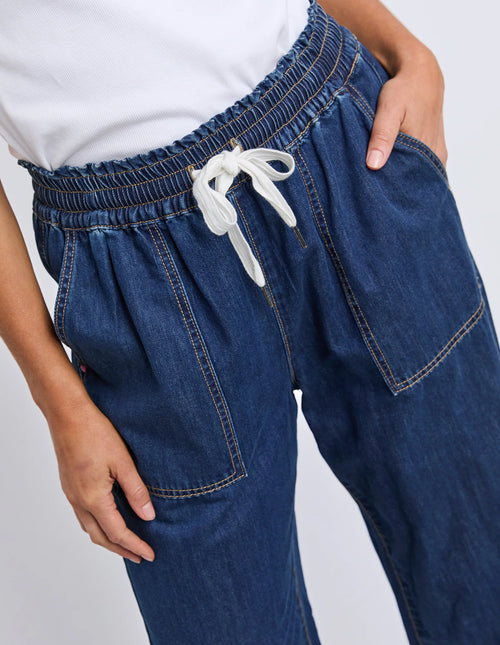 Greta Slim Leg Pant - Denim