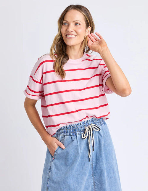 Halli S/S Tee - Stripe